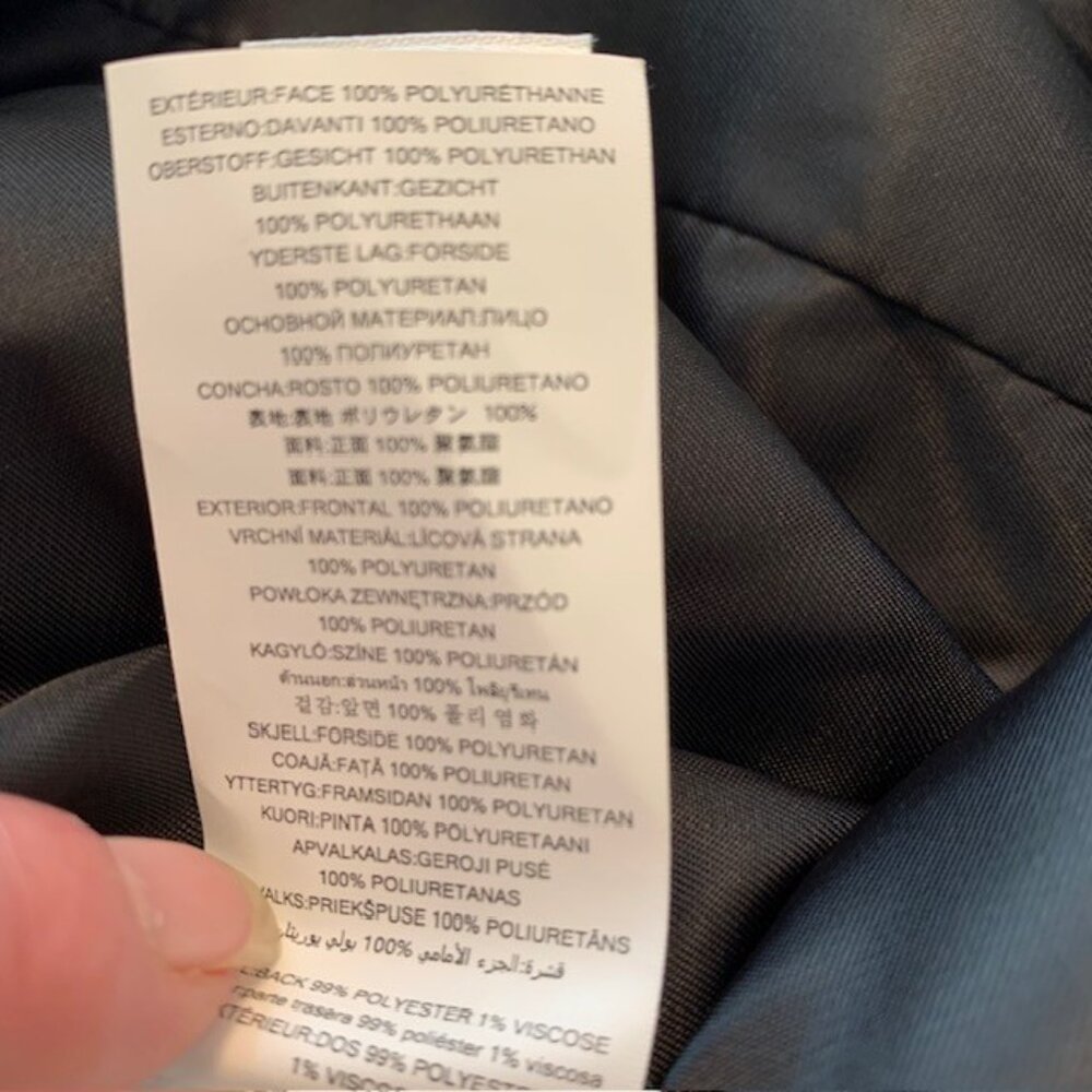Michael Kors Women's Vegan Leather Moto Jacket Black Size Large NWT - Picture 14 of 14